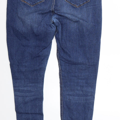 Denim & Co. Womens Blue   Skinny Jeans Size 14 L27 in