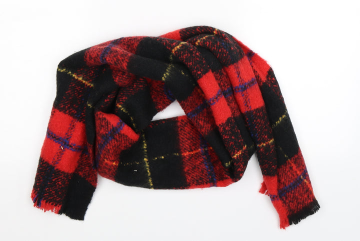Preworn Womens Multicoloured Check Knit Scarf