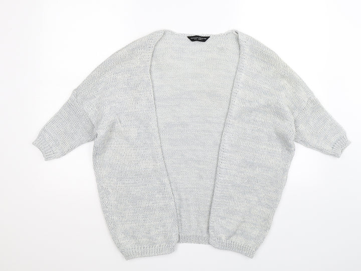 Dorothy Perkins Womens Grey Knit Cardigan Jumper Size S
