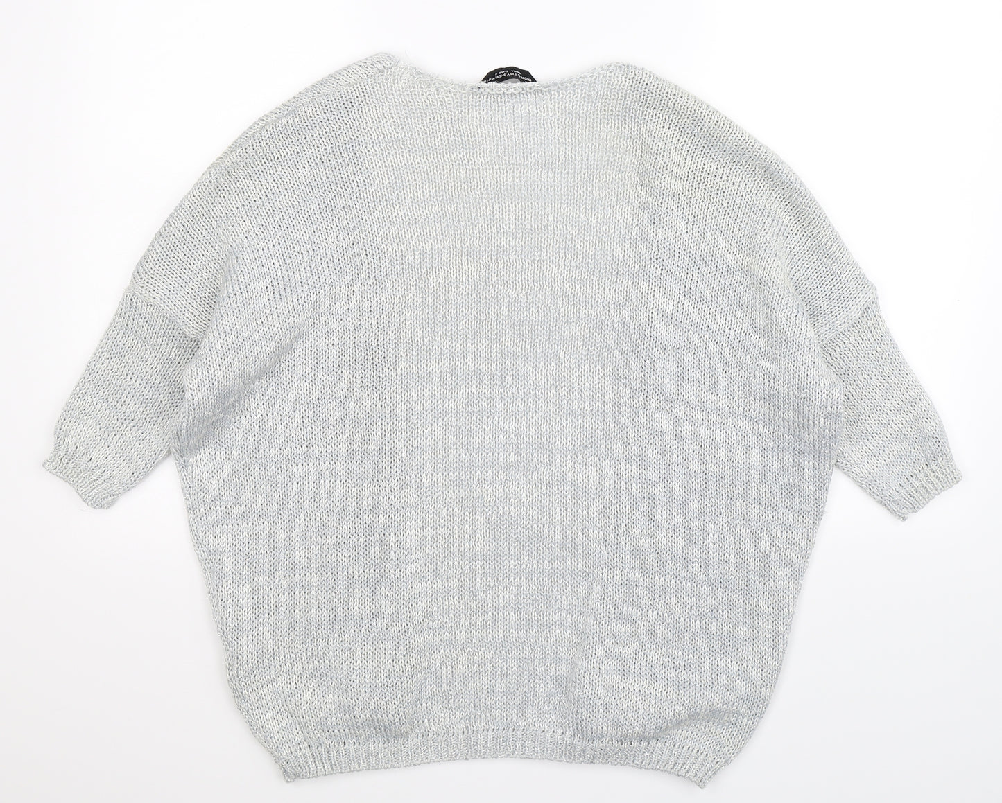 Dorothy Perkins Womens Grey  Knit Cardigan Jumper Size S