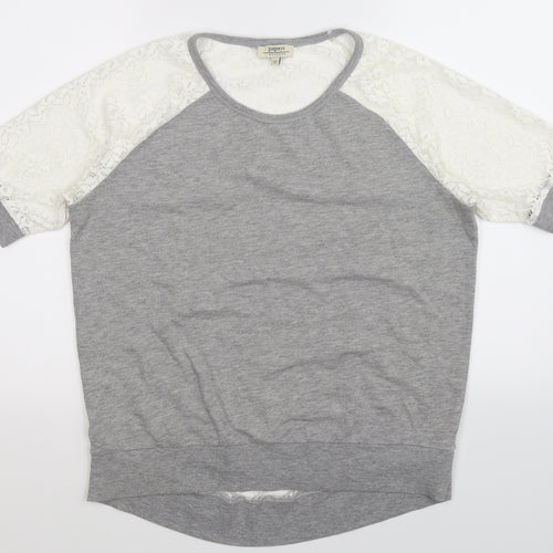 Papaya Womens Grey   Pullover Sweatshirt Size 12