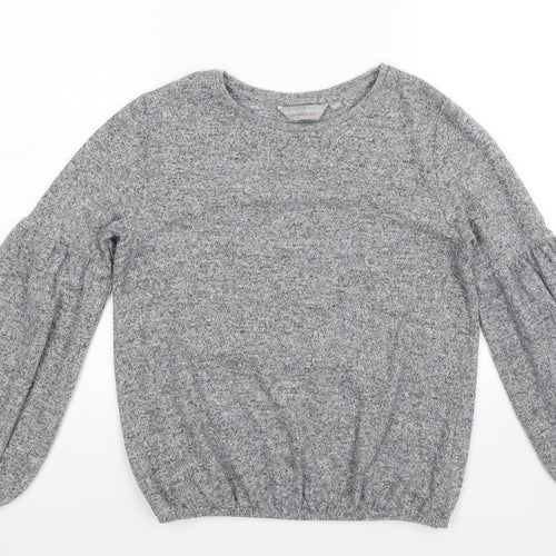 Dorothy Perkins Womens Grey  Knit Pullover Jumper Size 12