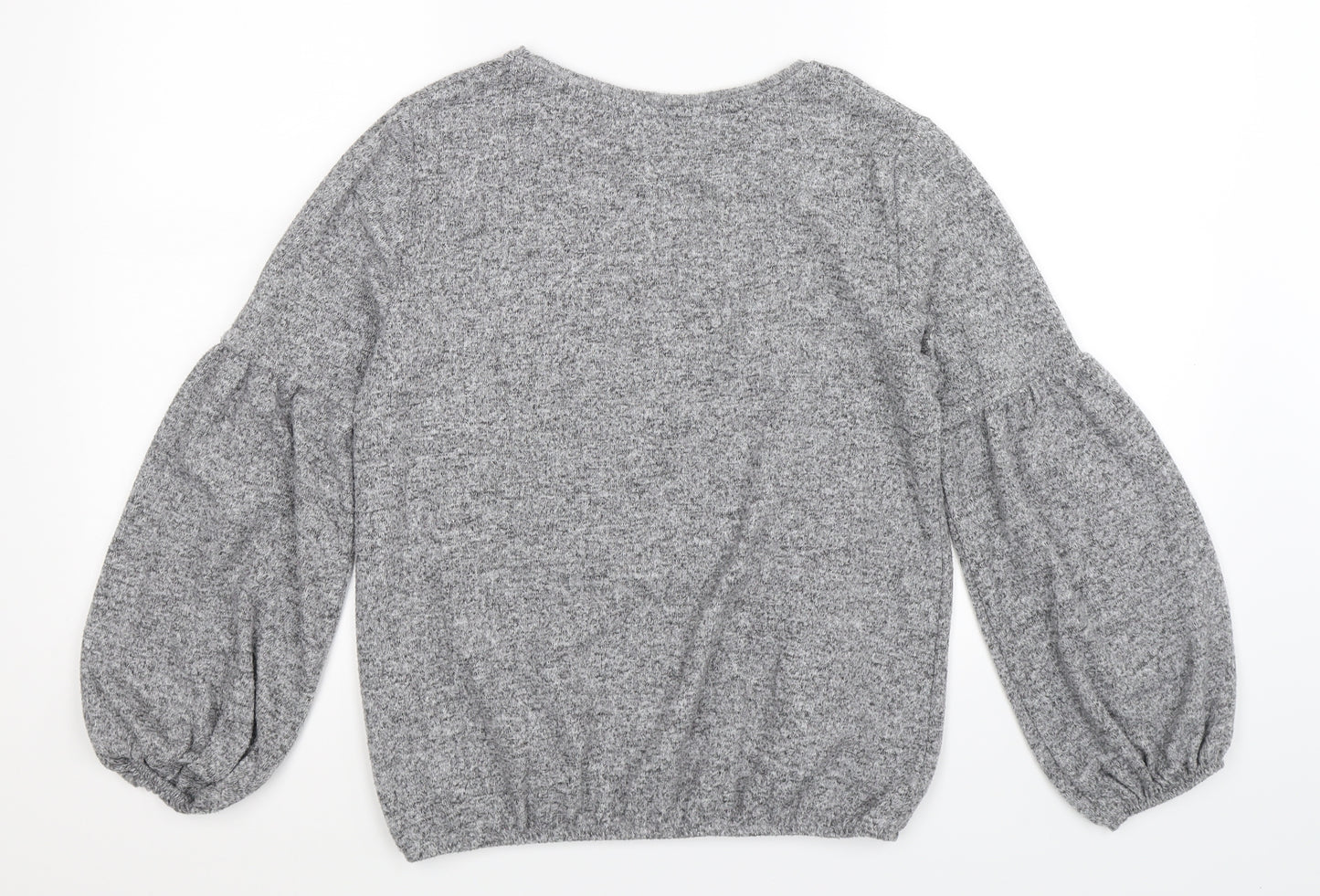 Dorothy Perkins Womens Grey  Knit Pullover Jumper Size 12