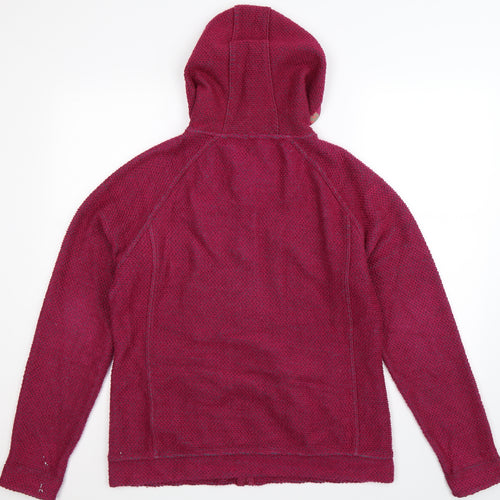 Weird Fish Womens Pink  Knit Full Zip Hoodie Size 14
