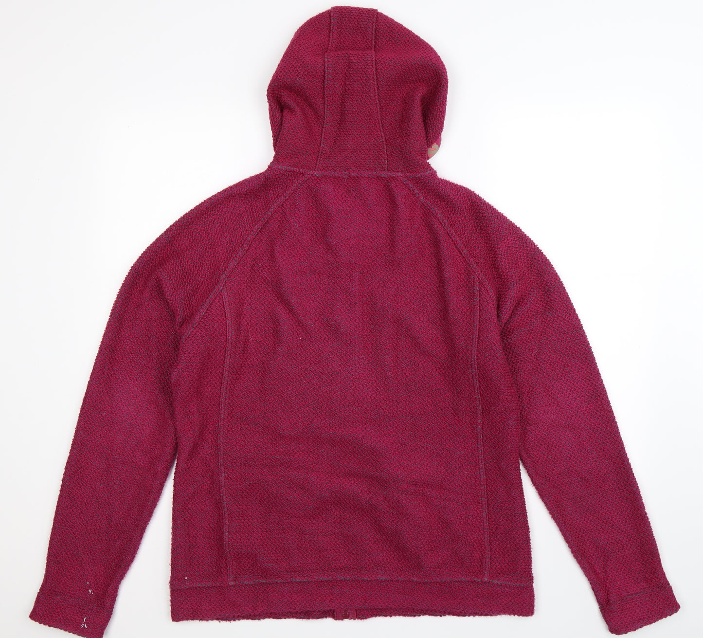 Weird Fish Womens Pink  Knit Full Zip Hoodie Size 14
