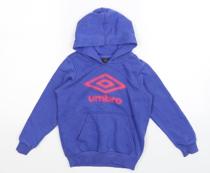 Umbro Boys Blue Pullover Hoodie Size S