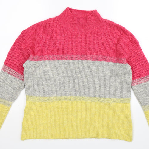 M&Co Womens Multicoloured  Knit Pullover Jumper Size 12
