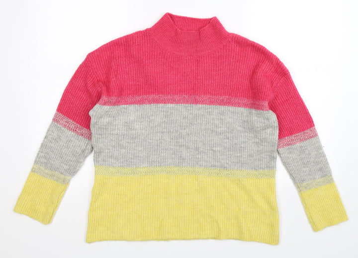 M&Co Womens Multicoloured  Knit Pullover Jumper Size 12