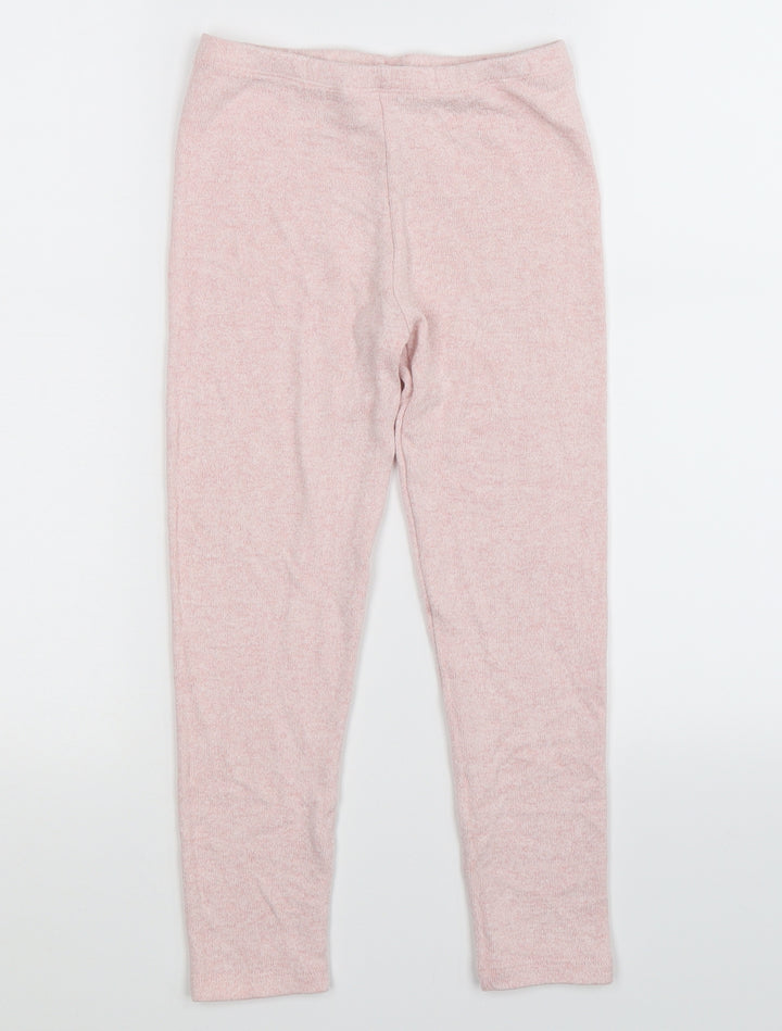 Matalan Girls Pink Solid  Cami Pyjama Pants Size 7 Years