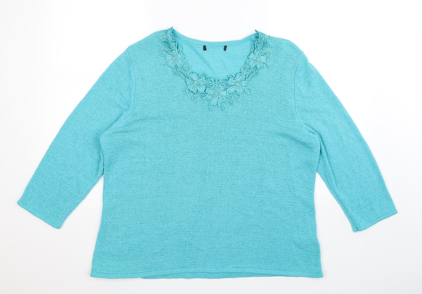 Preworn Womens Blue  Knit Pullover Jumper Size L
