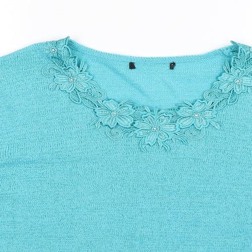 Preworn Womens Blue  Knit Pullover Jumper Size L