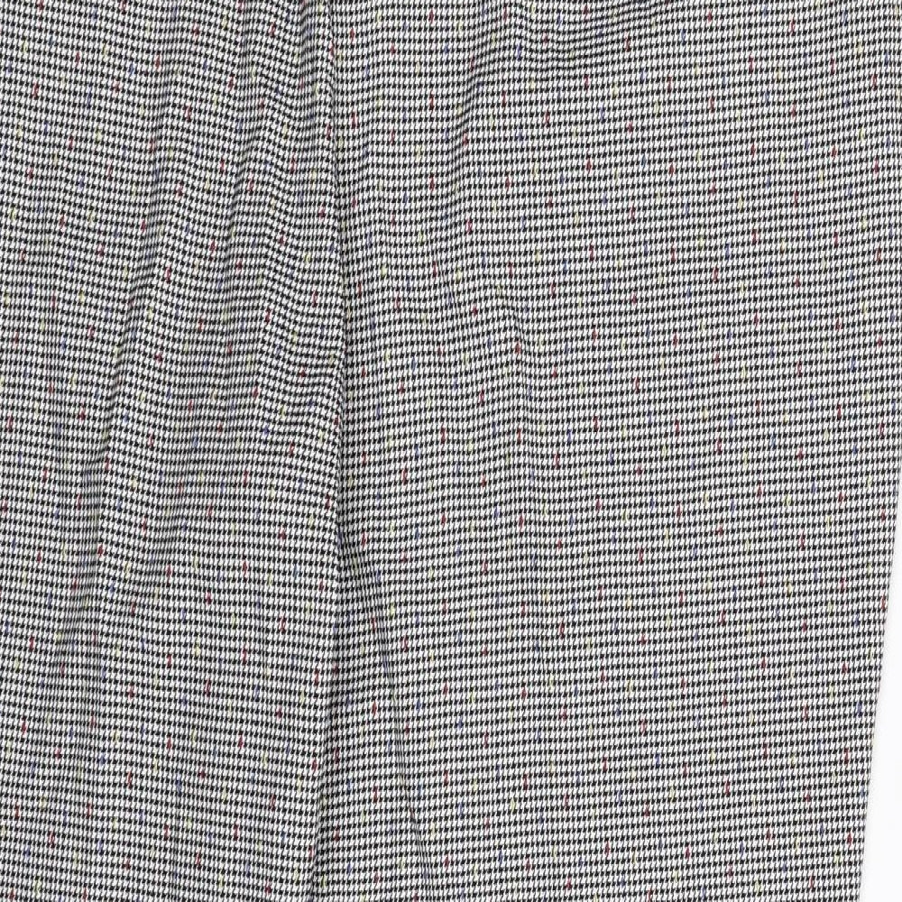 TU Womens Grey Houndstooth  Trousers  Size 20 L28 in