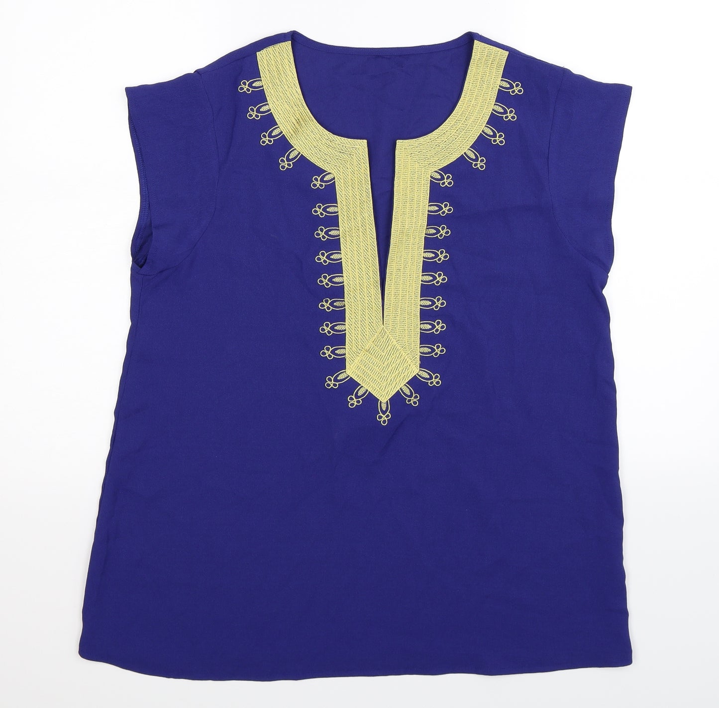 Preworn Womens Blue   Basic Blouse Size L
