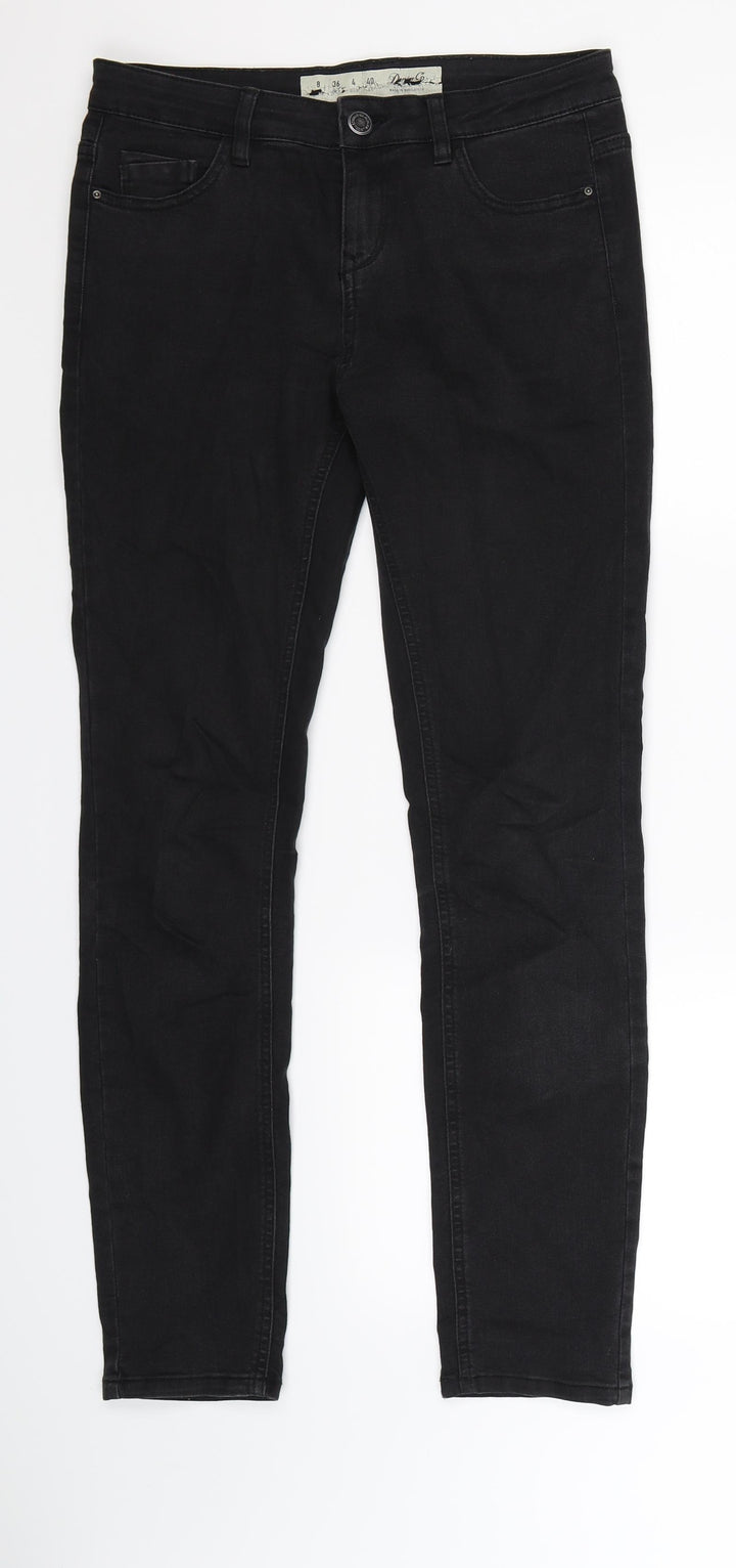Denim Co Womens Black Denim Skinny Jeans Size 8 L29 in