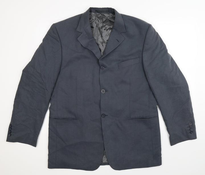 Tom English Mens Grey Jacket Suit Jacket Size 44