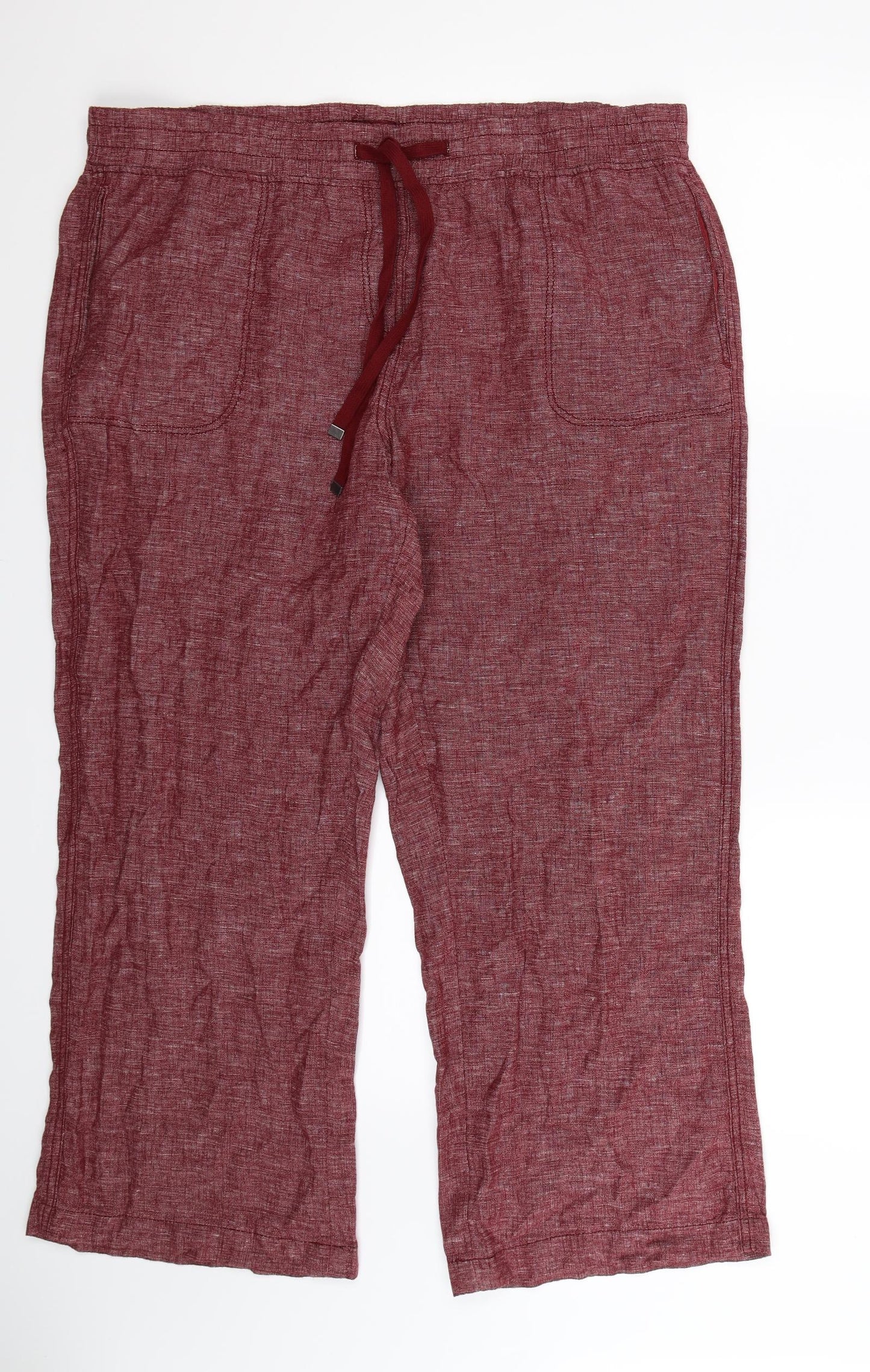 George Womens Brown   Trousers  Size 18 L28 in
