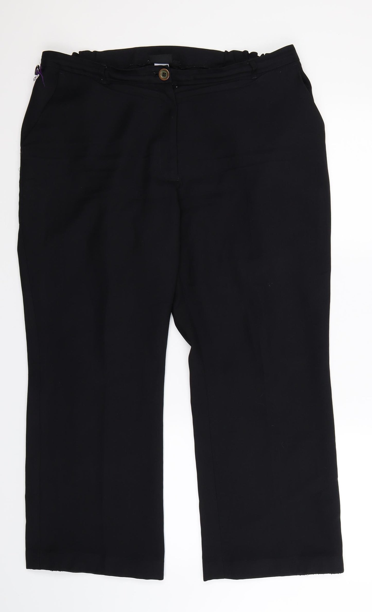 Dimensions Womens Black   Dress Pants Trousers Size 18 L27 in
