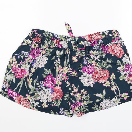 Autograph Womens Multicoloured Floral  Hot Pants Shorts Size 10