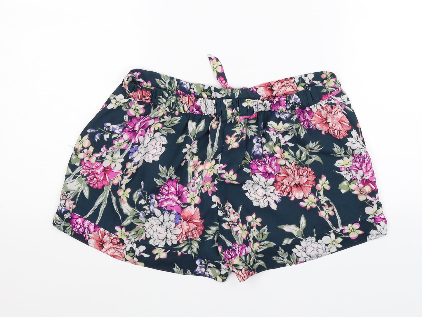 Autograph Womens Multicoloured Floral  Hot Pants Shorts Size 10