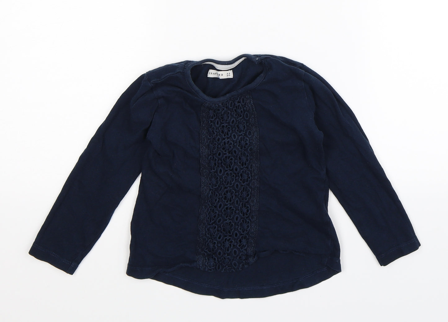 Crafted Girls Blue   Basic T-Shirt Size 2-3 Years