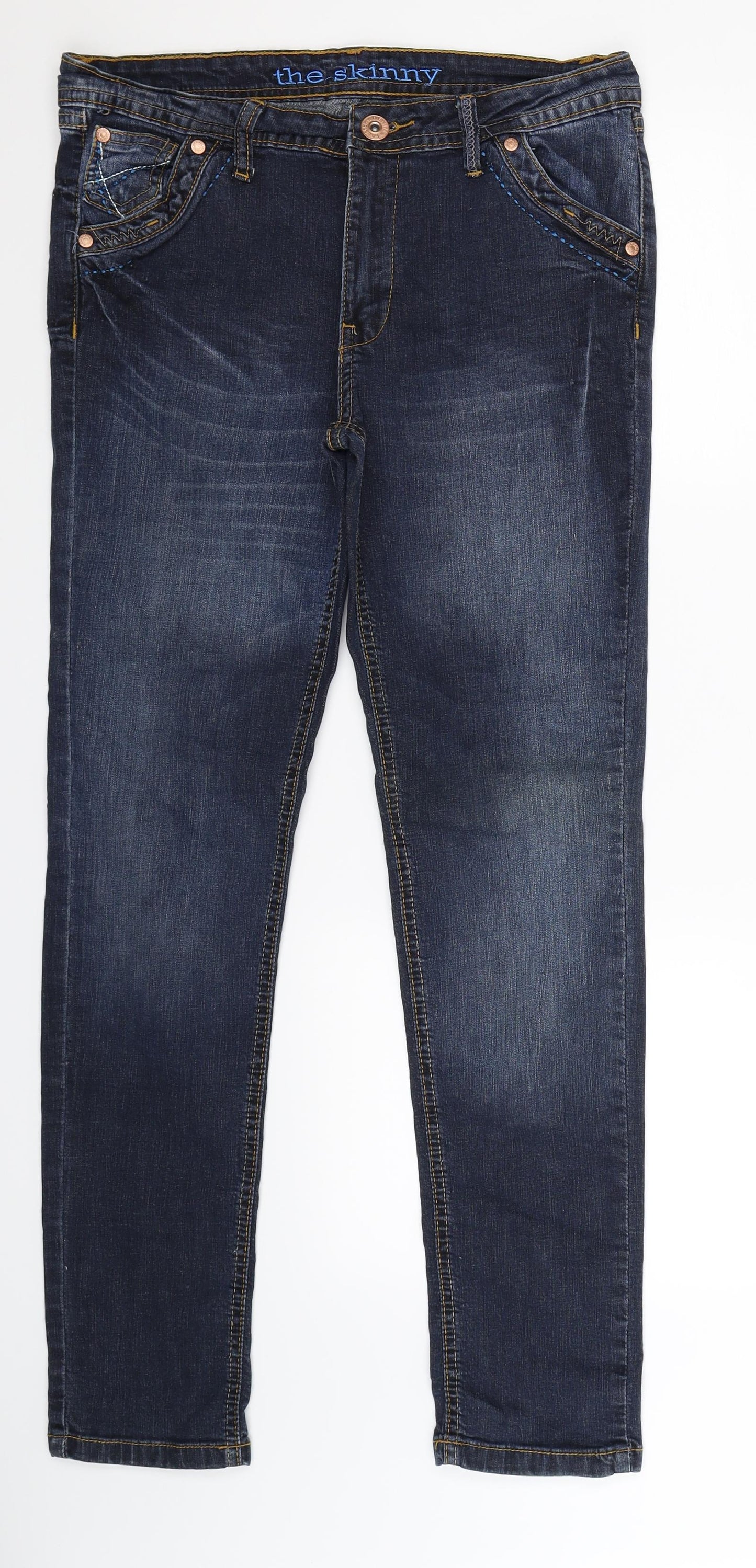 Matalan Womens Blue  Denim Skinny Jeans Size 14 L29 in