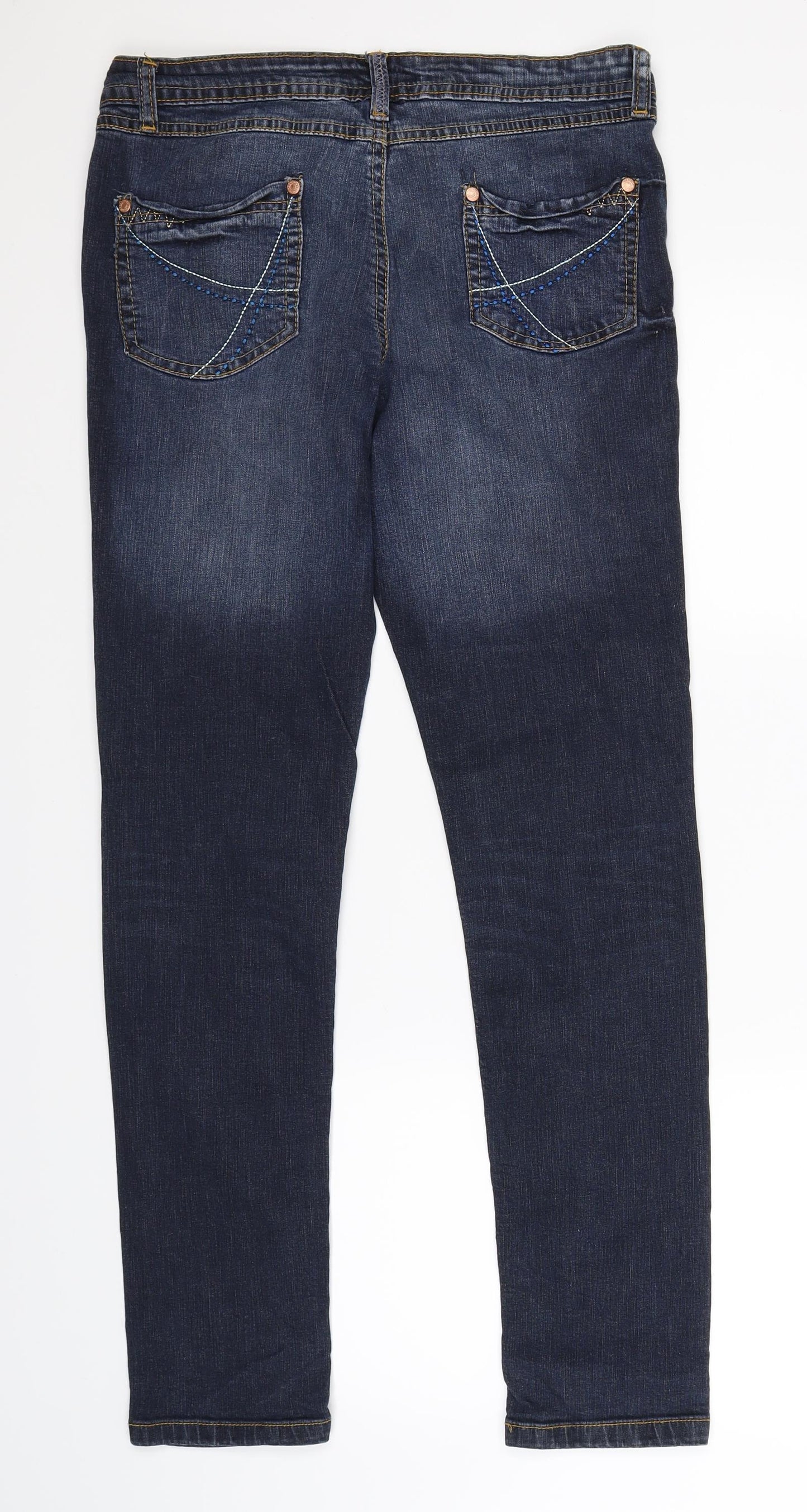 Matalan Womens Blue  Denim Skinny Jeans Size 14 L29 in