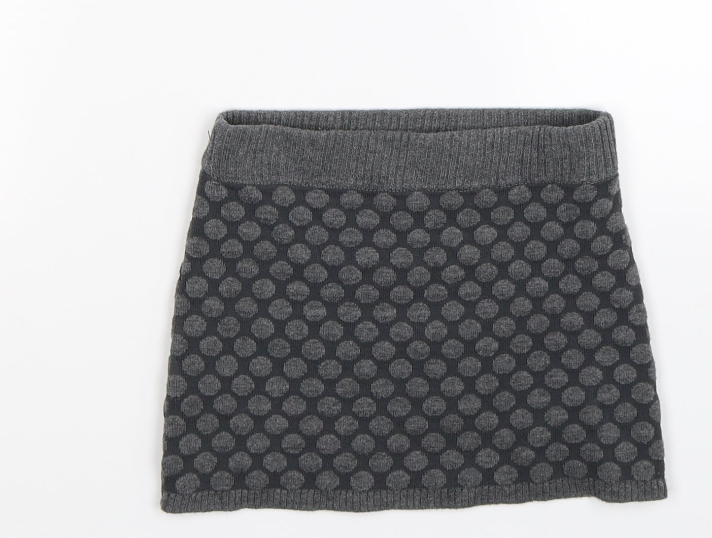 H&M Girls Grey  Knit A-Line Skirt Size 3-4 Years