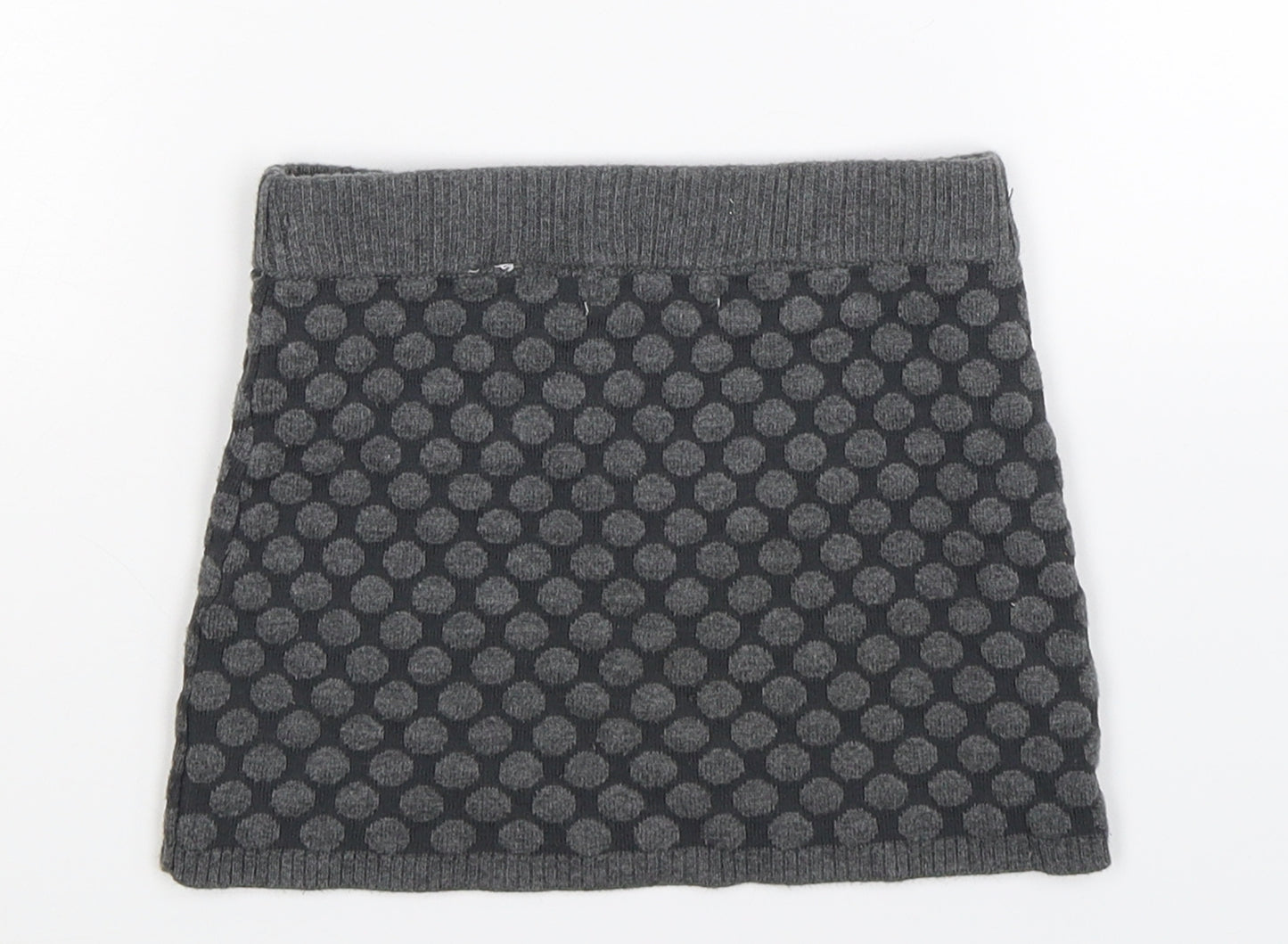 H&M Girls Grey  Knit A-Line Skirt Size 3-4 Years