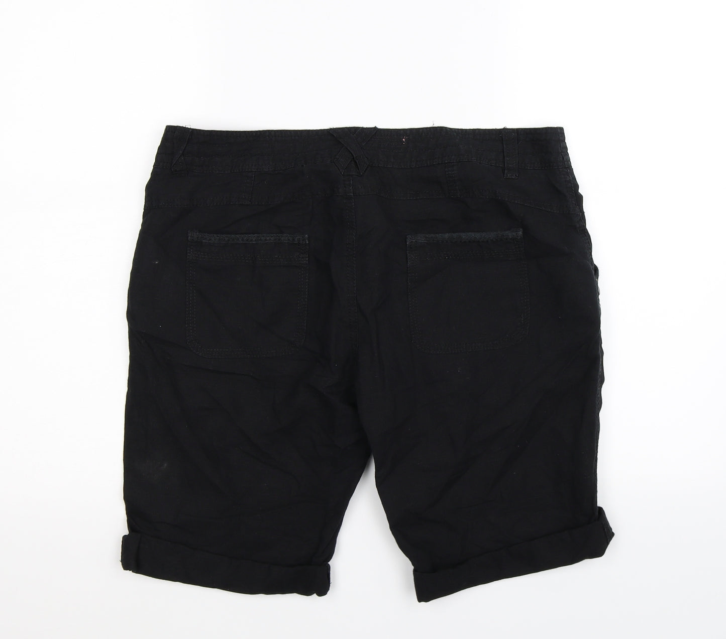New Look Womens Black   Chino Shorts Size 12