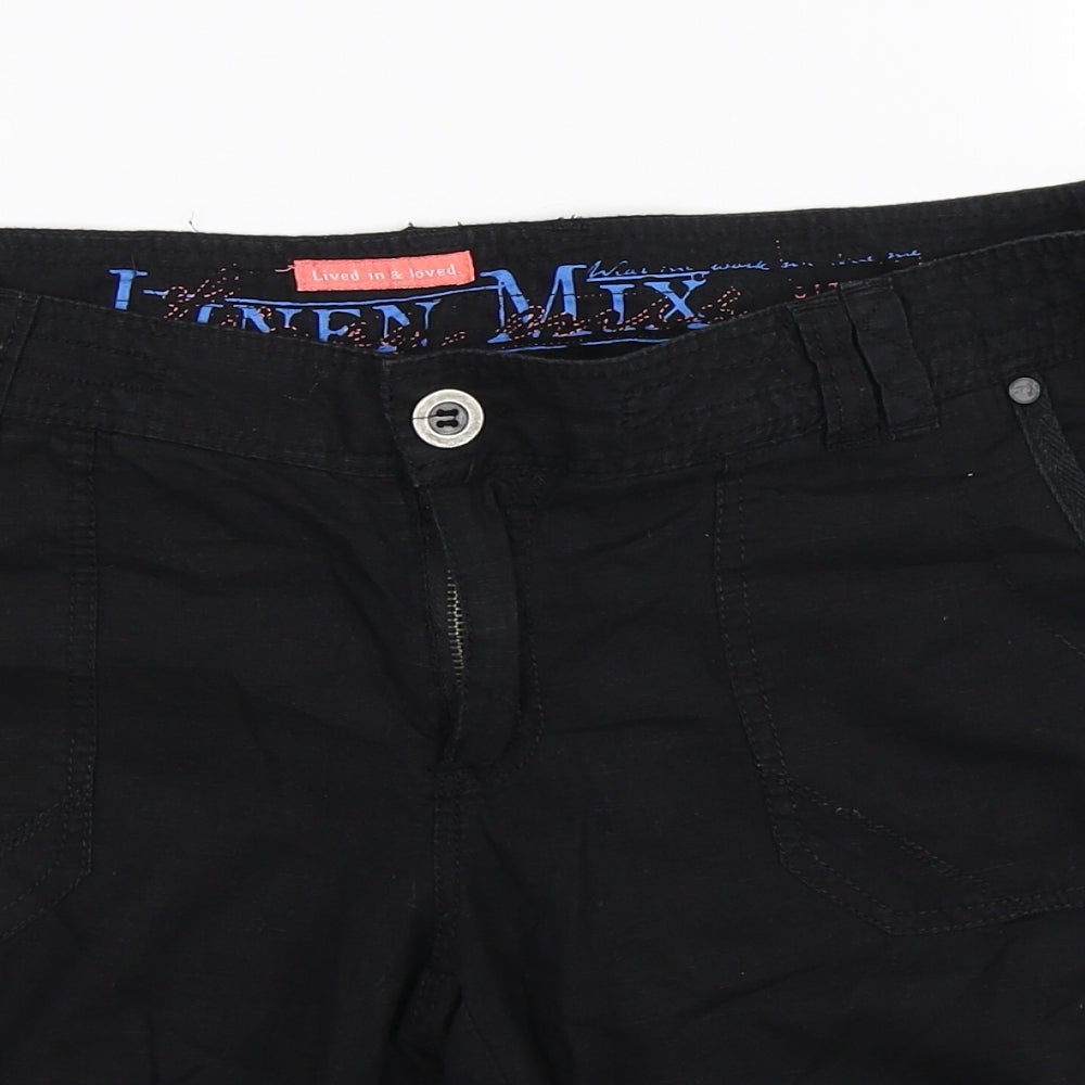 New Look Womens Black   Chino Shorts Size 12