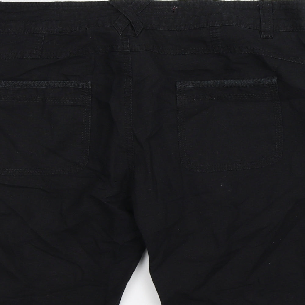 New Look Womens Black   Chino Shorts Size 12