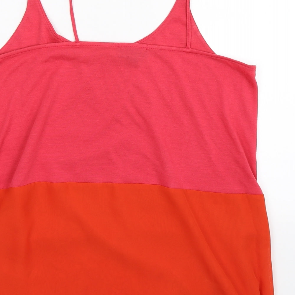Topshop Womens Multicoloured   Basic Tank Size 10