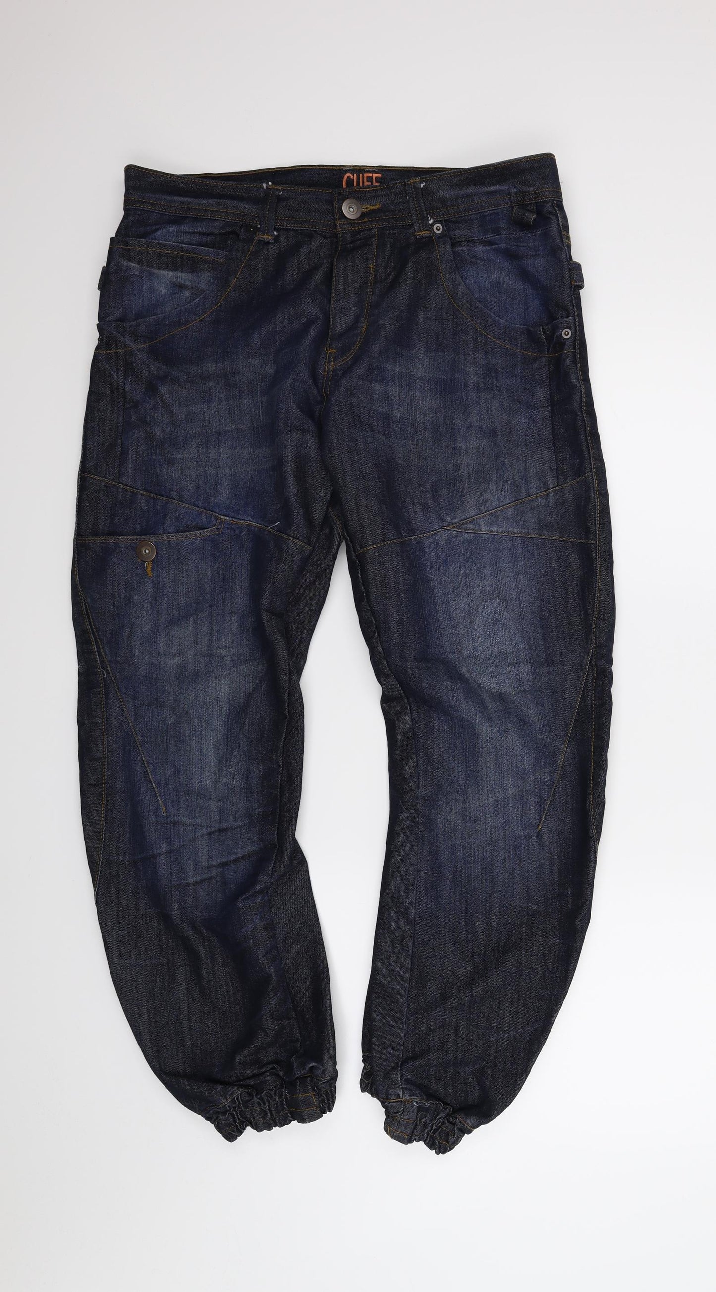 Primark Mens Blue  Denim Cropped Jeans Size 36 in L30 in