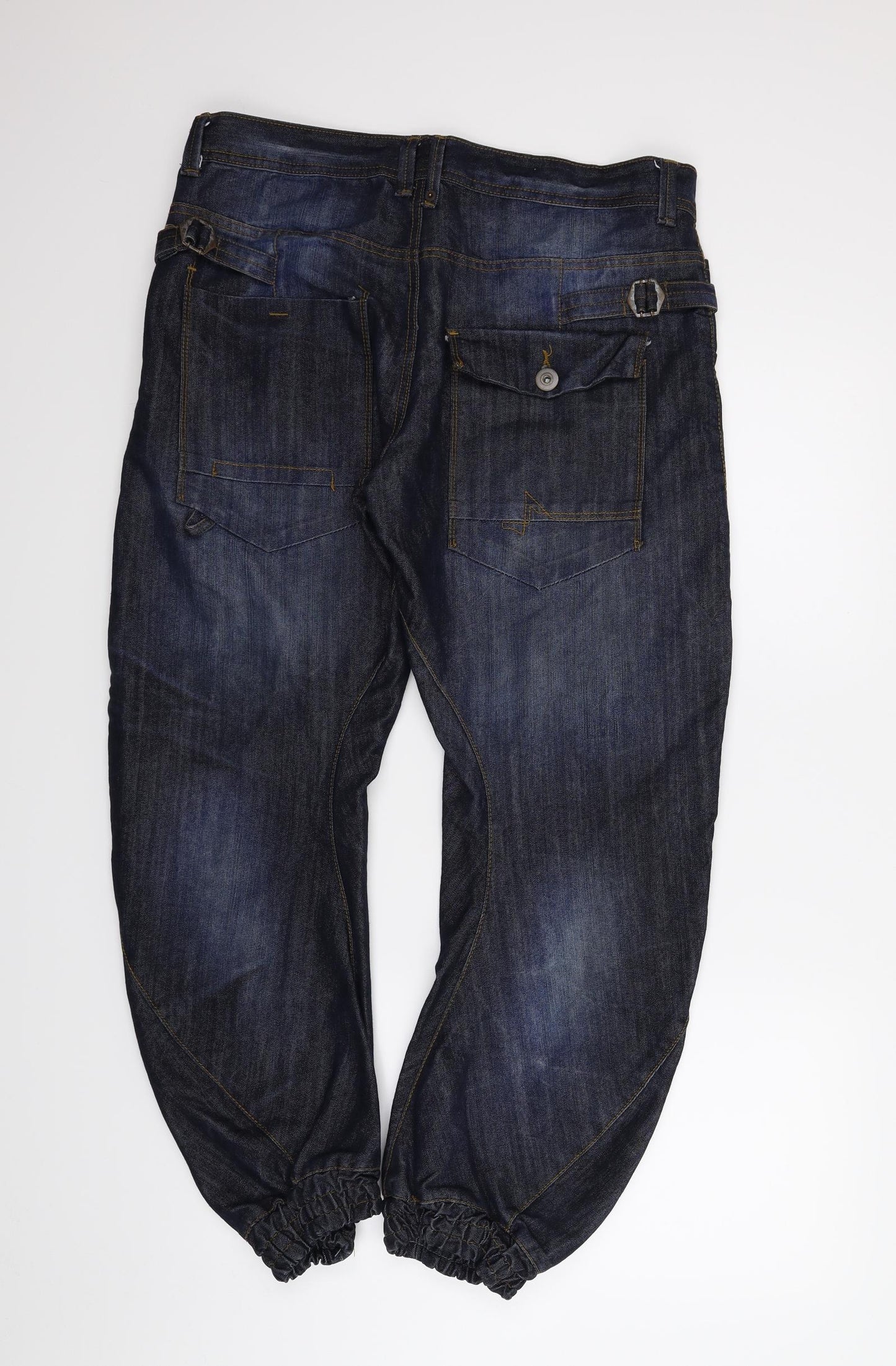 Primark Mens Blue  Denim Cropped Jeans Size 36 in L30 in