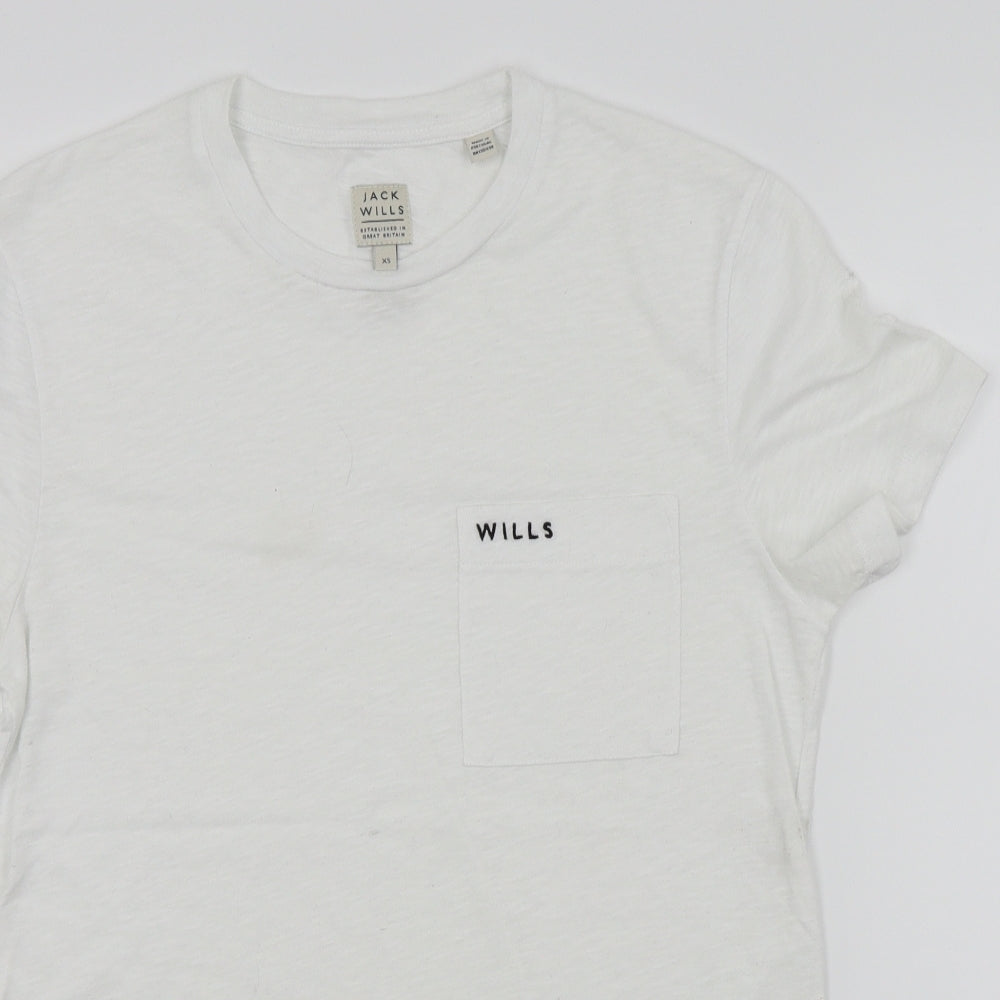 Jack Wills Mens White    T-Shirt Size XS
