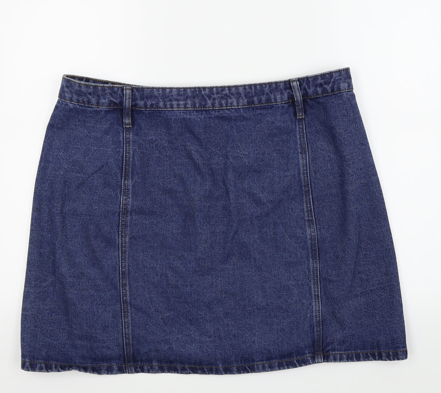 Papaya Womens Blue   Mini Skirt Size 16