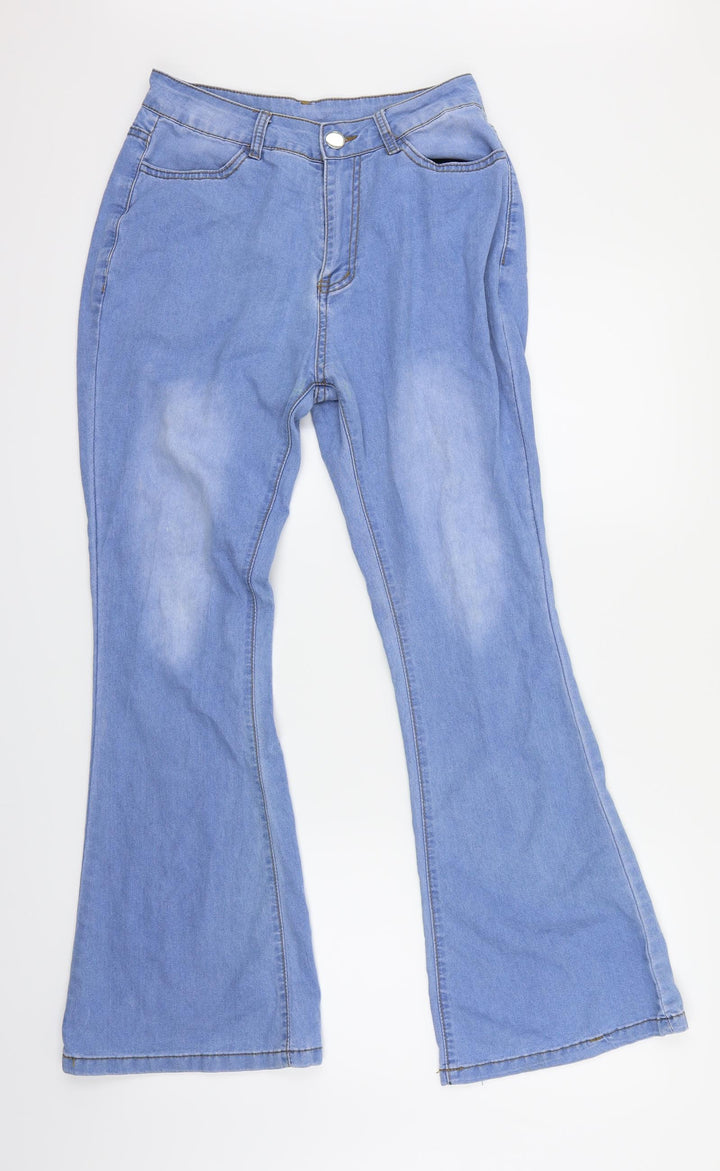 Urbanic Womens Blue Flared Jeans Size S L28 in