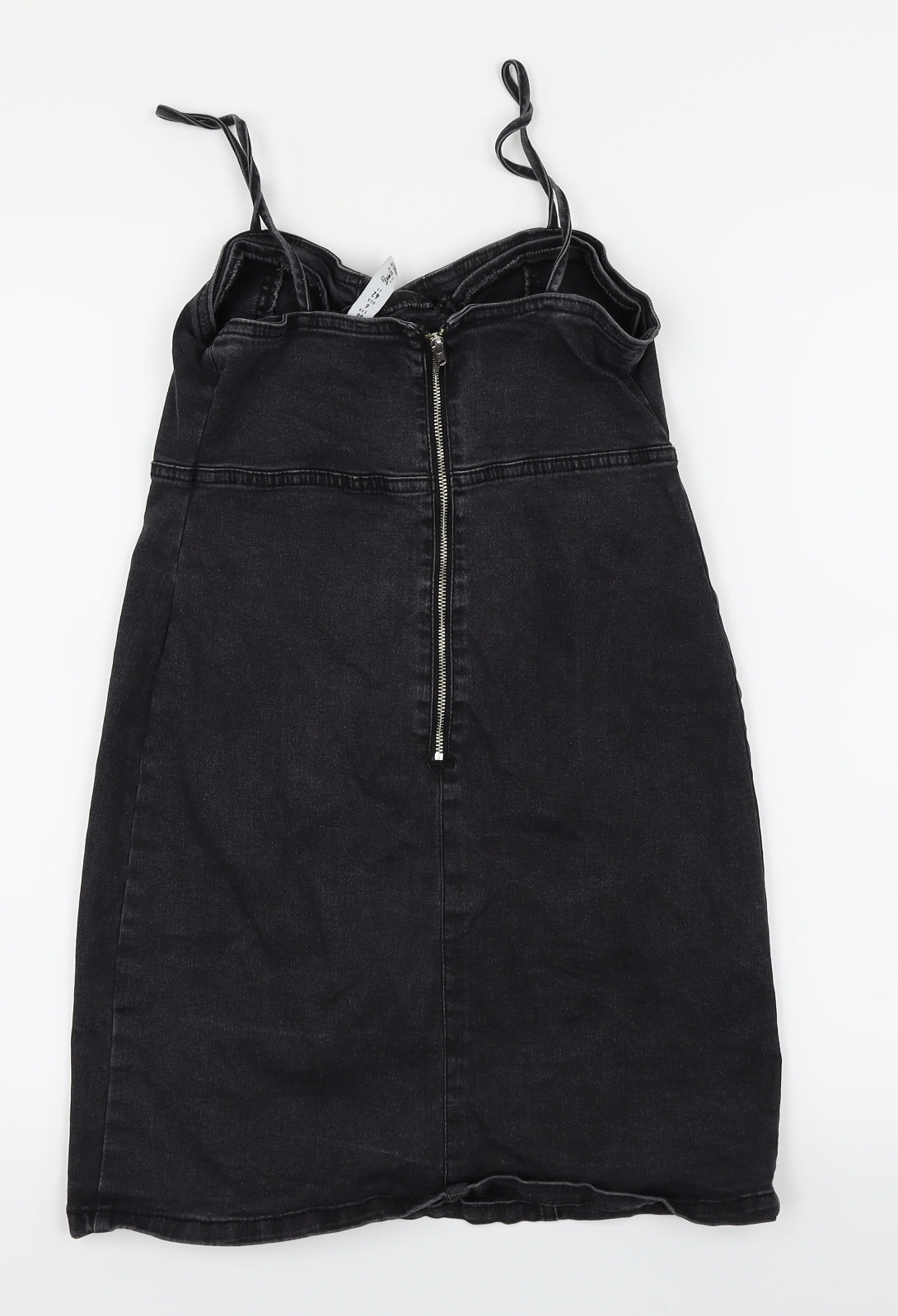 Denim & Co. Womens Black  Denim Bodycon  Size 10