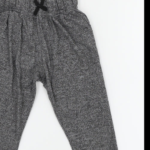 NEXT Girls Grey  Knit Sweatpants Trousers Size 6 Years