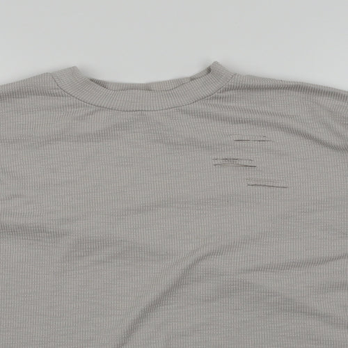 Misguided Womens Grey   Pullover Jumper Size 10  - Cropped