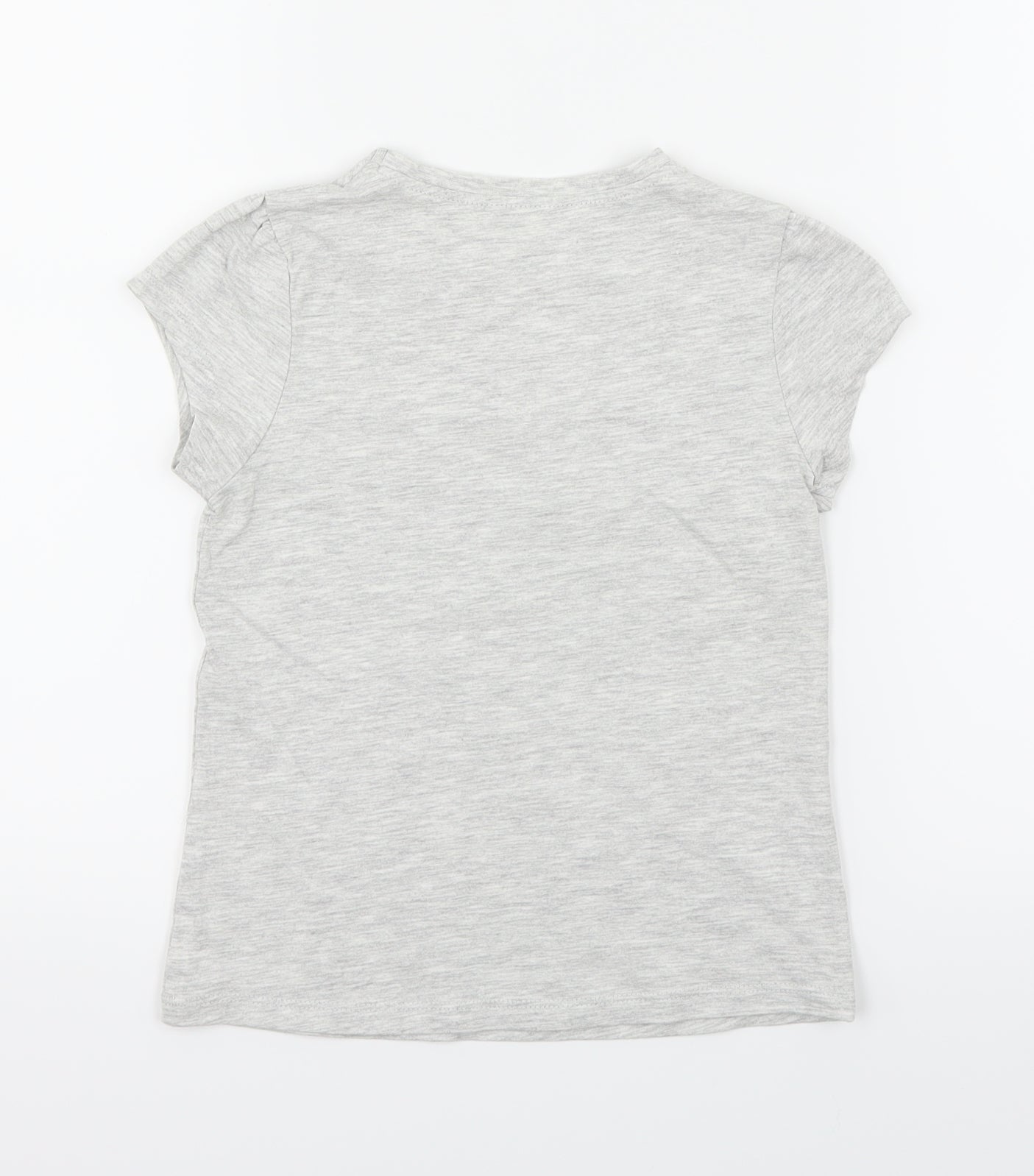 George Girls Grey   Basic T-Shirt Size 5-6 Years