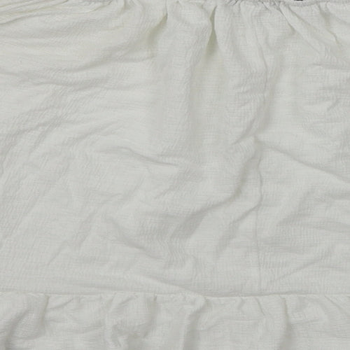 Atmosphere Womens White   Cropped Blouse Size 4