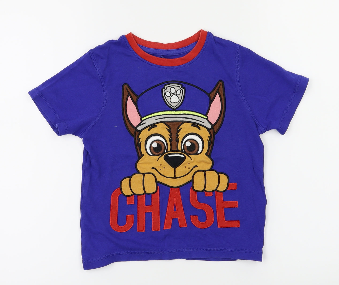 George Boys Blue Animal Print  Pullover Casual Size 4-5 Years