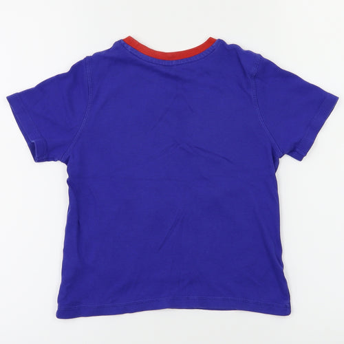 George Boys Blue Animal Print  Pullover Casual Size 4-5 Years