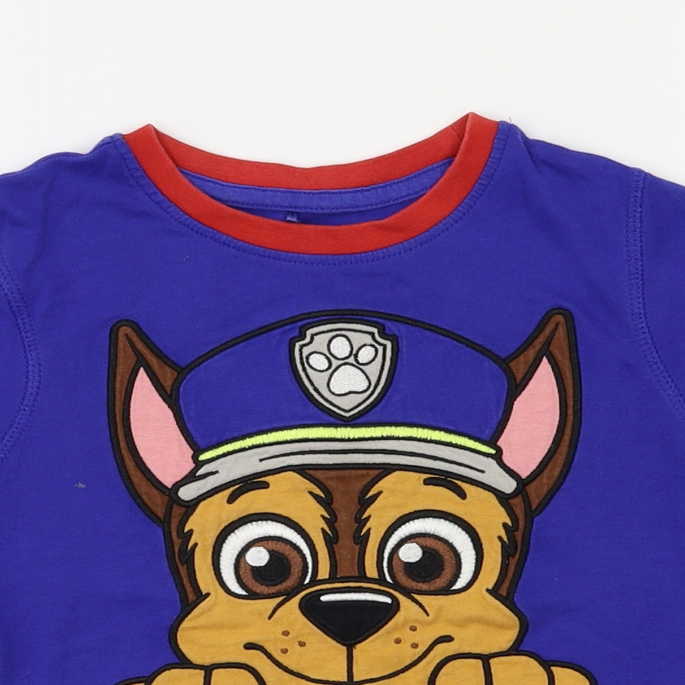 George Boys Blue Animal Print  Pullover Casual Size 4-5 Years