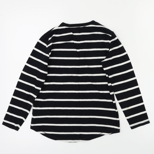 NEXT Boys Black Striped  Pullover Casual Size 7 Years
