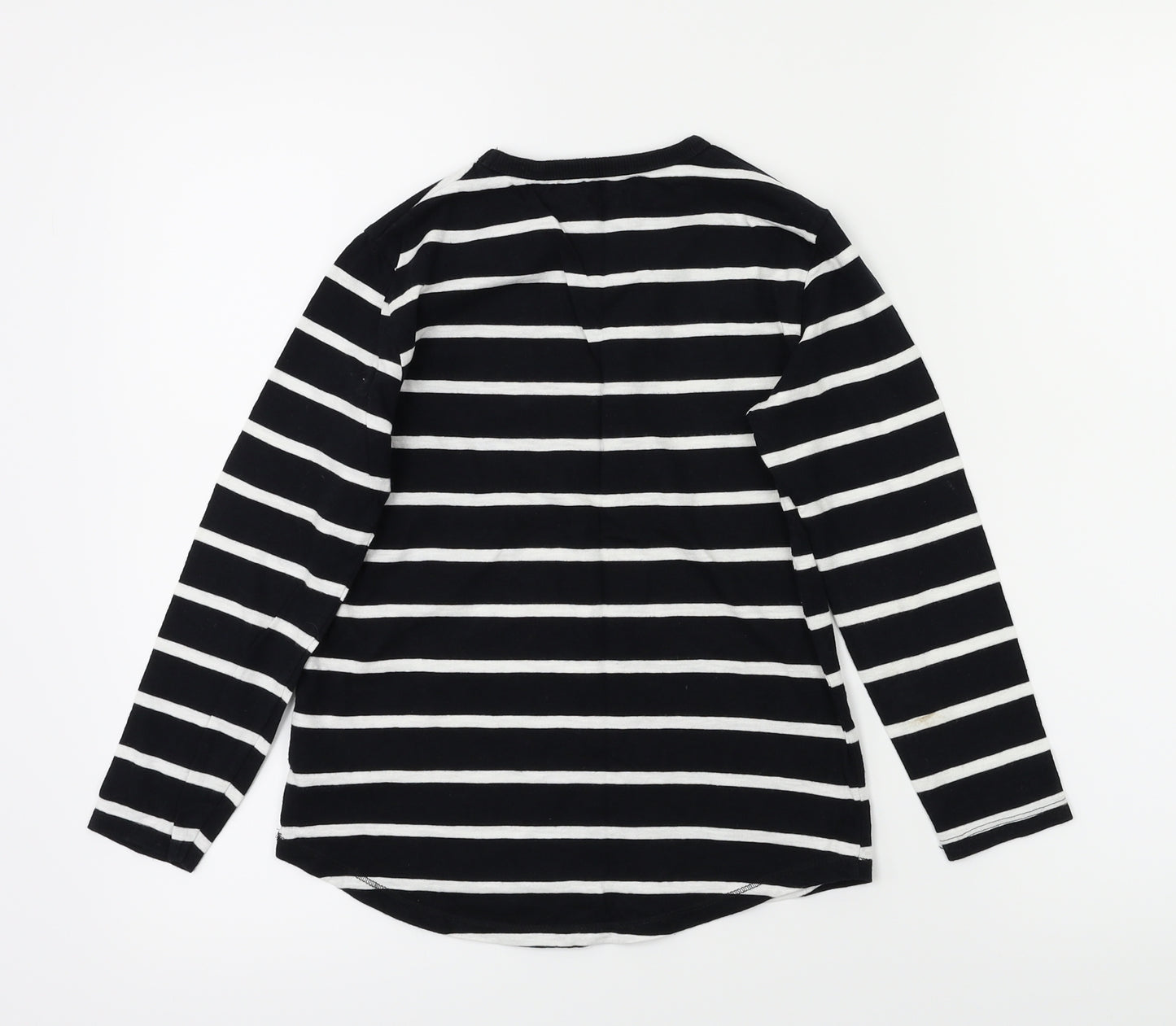 NEXT Boys Black Striped  Pullover Casual Size 7 Years