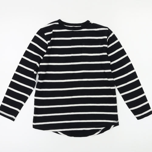 NEXT Boys Black Striped  Pullover Casual Size 7 Years