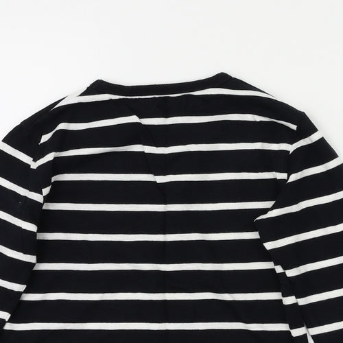 NEXT Boys Black Striped  Pullover Casual Size 7 Years