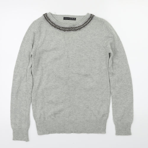 Primark Womens Grey   Pullover Jumper Size 6